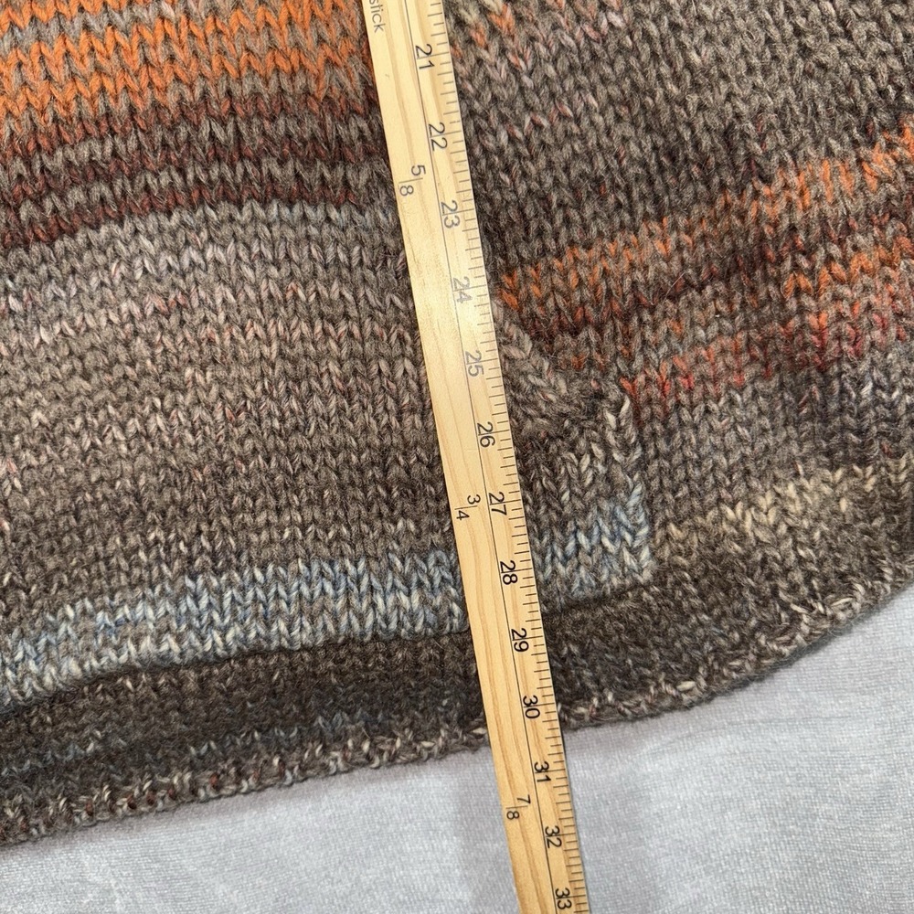 Zadig & Voltaire Wool Blend Knit Hooded Sweater Pullover Poncho‎ Skull Pockets - Picture 7 of 10